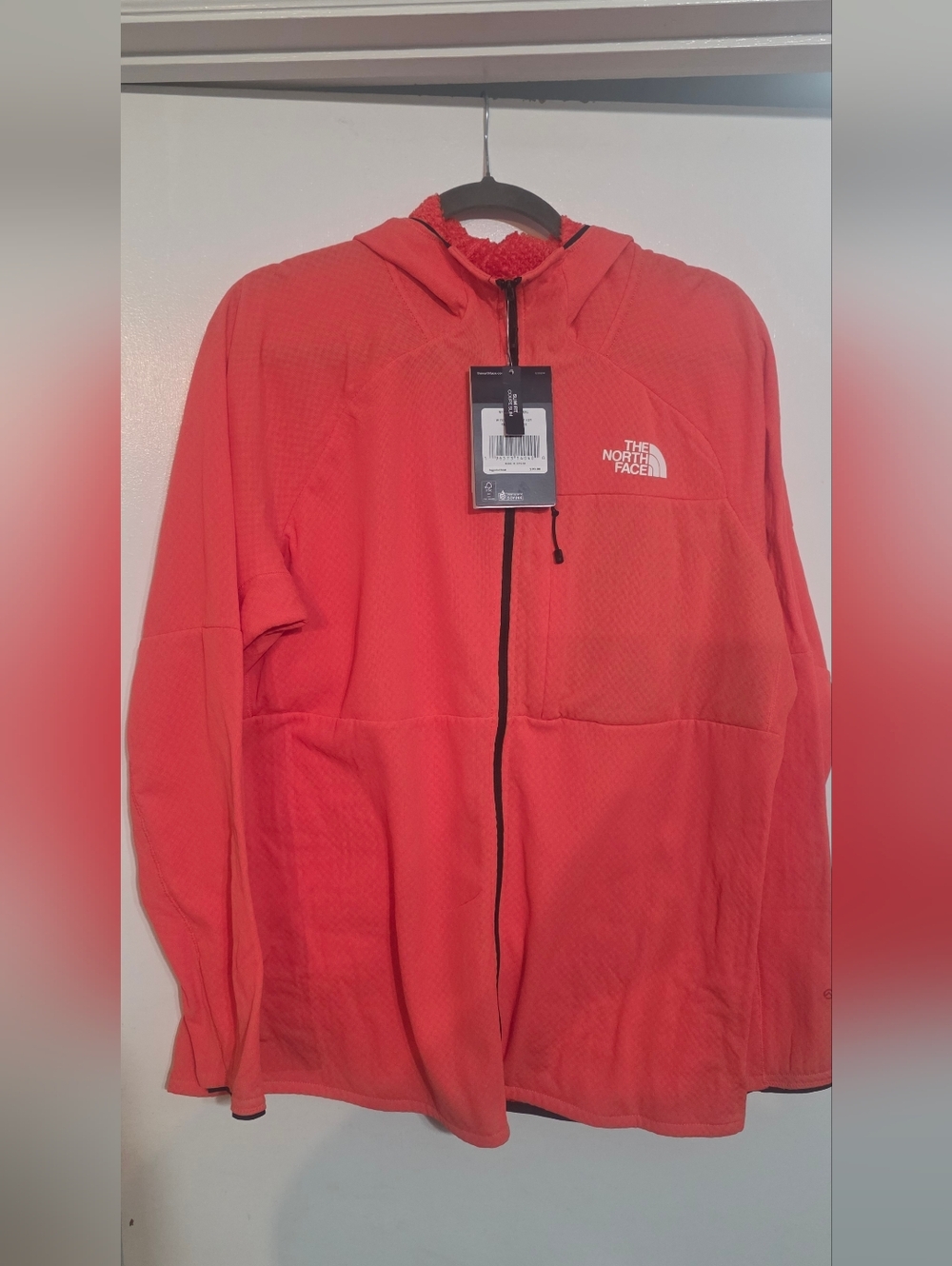 The North Face Summit Series FUTUREFLEECE FullZip Hoodie Orange Women SZ 2XL NWT